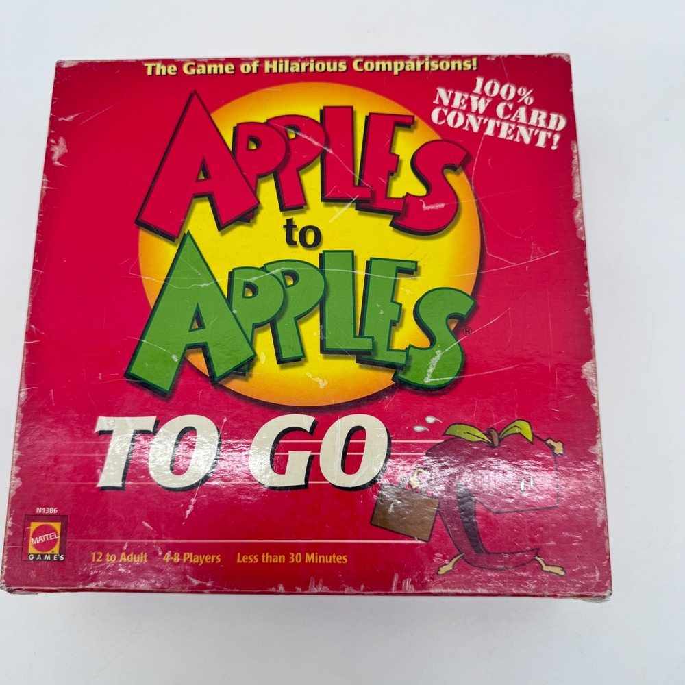 Mattel Games Apples to Apples To Go Red Portable Travel Card Game N1386